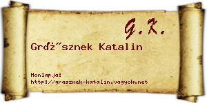 Grásznek Katalin névjegykártya